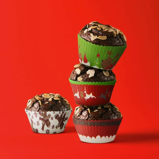 Julepapirforme til muffins, 100 stk.