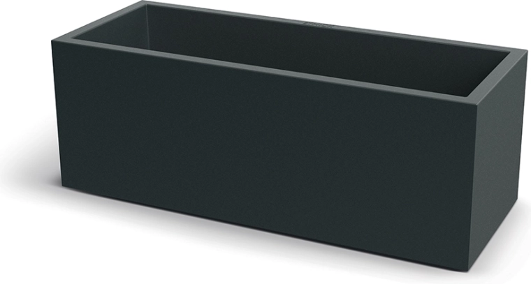 Blomsterkasse CUBLA CASE 98 cm mørkegrå