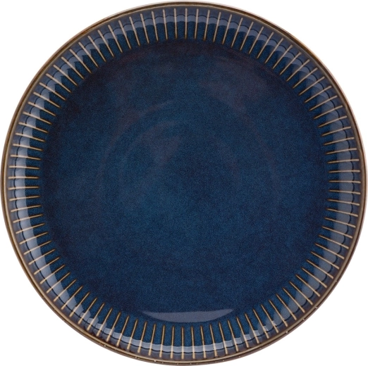 Desserttallerken Reactive Stripes 20,5 cm blå