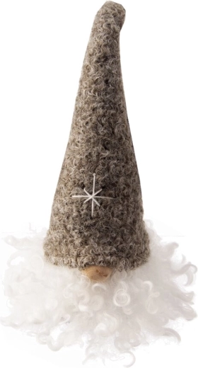 Plys-nisse grå 22 cm