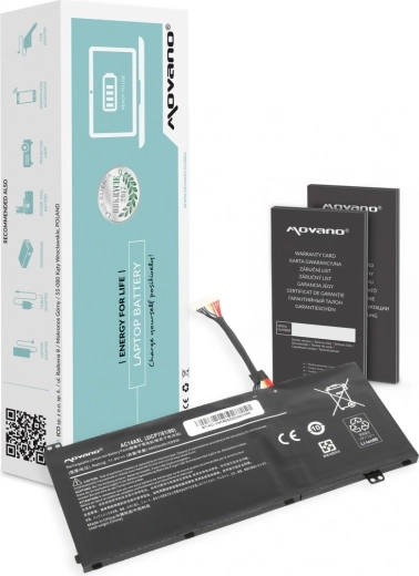 Movano-batteri til Acer Nitro VN7 V15/V17 bærbar (AC14A8L, AC15B7L) 4600 mAh 52 Wh
