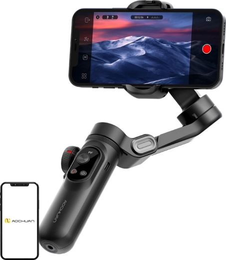 Aochuan Smart X Pro standard – 3-akset stabilisator til telefon (sort)