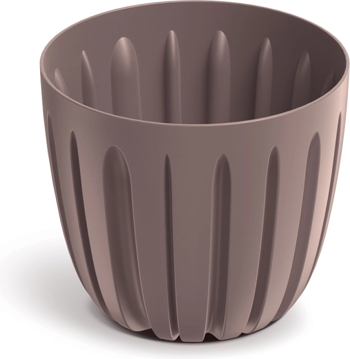 Plastisk urtepotte Wario 13,8 cm i farven marsala