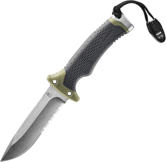 Gerber Ultimate Survival outdoor-kniv med fast klinge 8,3 cm grøn-sort