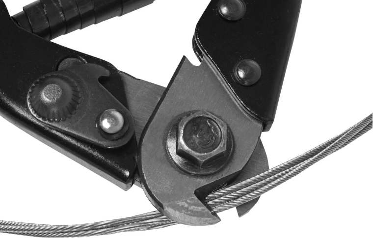 Rent snit af ståltråde og kabler