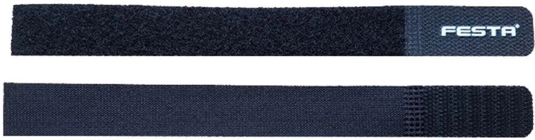 Velcro-bundtbånd 200 × 20 mm, sæt med 3 stk.