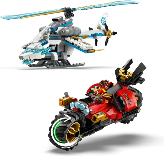 Hurtig motorcykel med to skydere