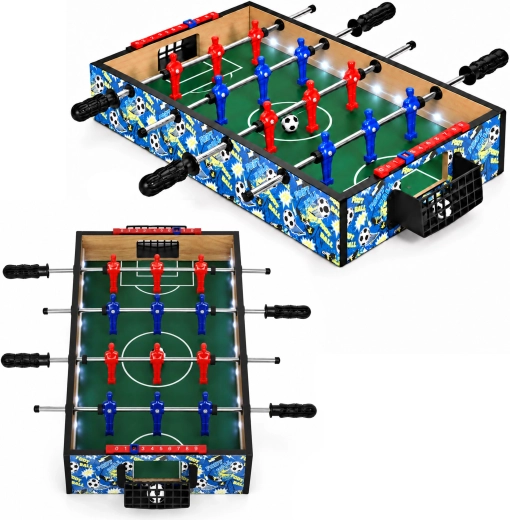 ECOTOYS bordfodbold til børn med LED-belysning 50,5 × 30,5 cm