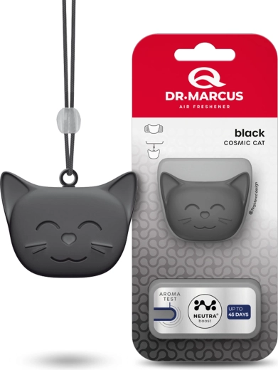 Dr. Marcus Cosmic Cat luftfrisker til bilen Black