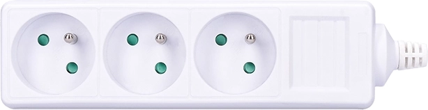 Solight multistikdåse med 3 stikkontakter