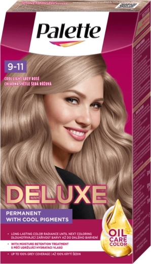 Palette Deluxe 9-11 kold lysegrå rosa – permanent hårfarve 50 ml