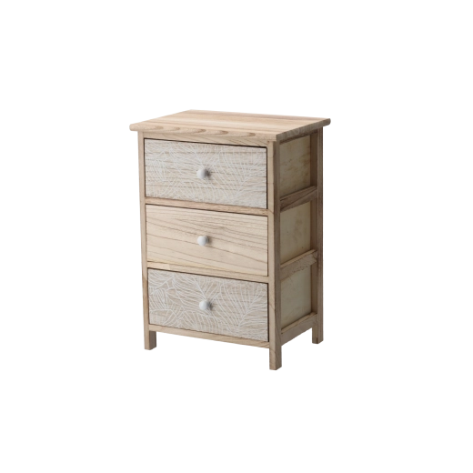 Kommode LUIZA med 3 skuffer 40 × 29 × 58 cm