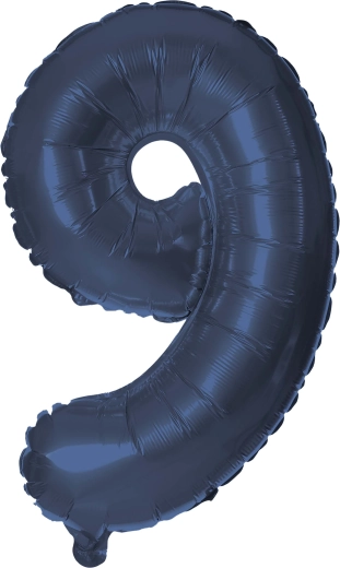 Folieballon tal 9, 30 cm, blå TORO