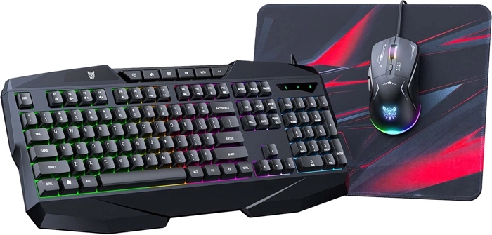 Onikuma gaming-sæt 3-i-1 – tastatur, mus og musemåtte
