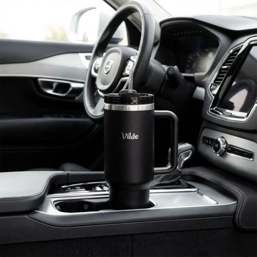 Ergonomisk hank og form til kopholdere i bilen