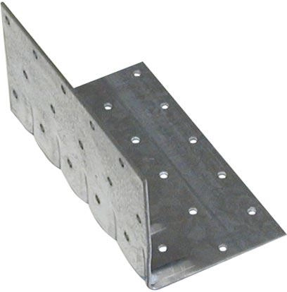 Vinkelbeslag 40 × 80 × 80 mm med huller 5 mm, tykkelse 2 mm