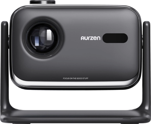 Aurzen Boom Mini sort miniprojektor med Google TV