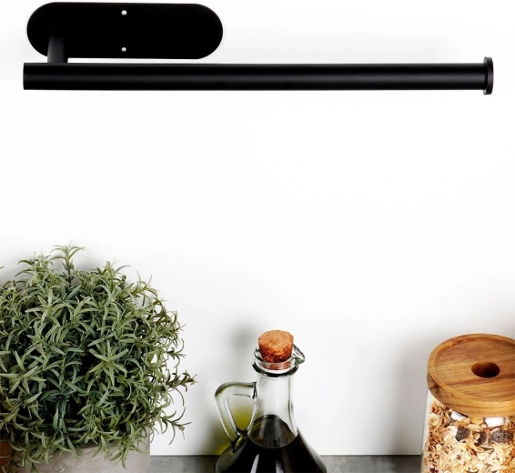 Holdbart rustfrit stål i mat sort