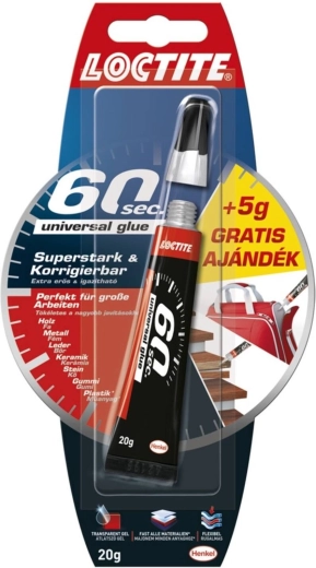 Loctite 60 sekunder universallim 15 + 5 g