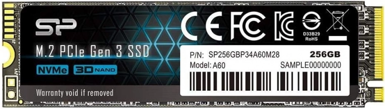 SSD-disk Silicon Power P34A60 256GB M.2 PCIe NVMe