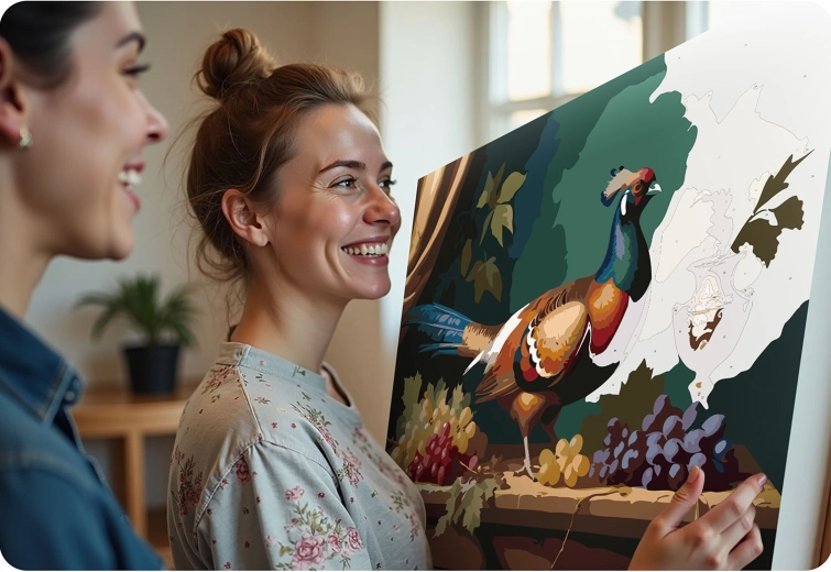 Delt kreativitet og maleglæde