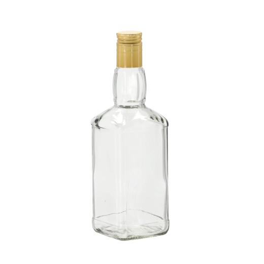 Daniels glasflaske 500 ml med skruelåg - 8 stk.