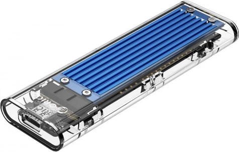 Orico etui til SSD M.2 NVMe med USB‑C 3.1 Gen 2, 10 Gb/s (blå)
