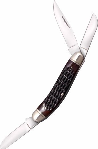 Cold Steel Gentleman’s Stockman Jigged Bone lommekniv med 3 klinger
