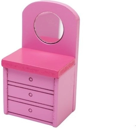 Toiletbord med spejl til leg med pleje og stil