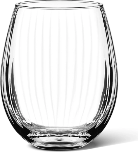 Plissé-glas 440 ml – sæt med 4 stk.