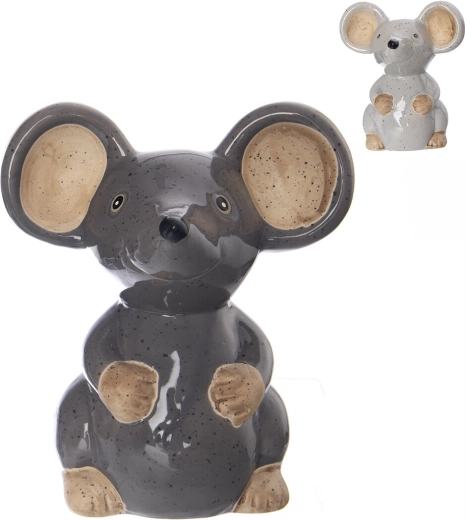 Porcelænsdekoration mus (2 varianter)