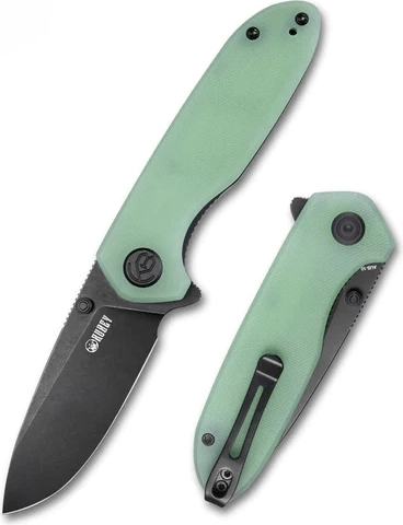 Kubey Belus Jade foldekniv 7,5 cm G10 med clip