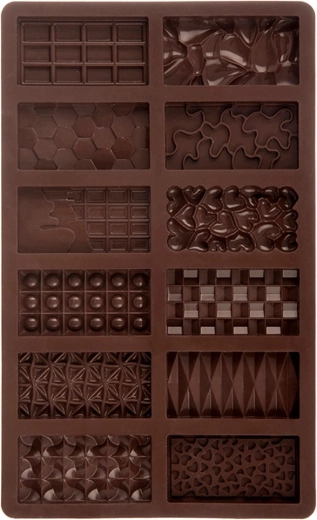 Silikoneform til chokolade 27,5 × 17 cm