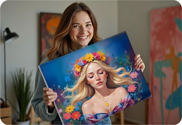 Strålende vægdekoration