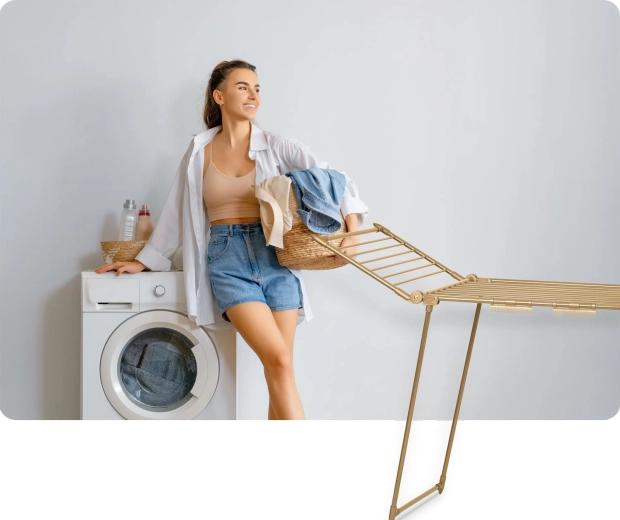 Hurtig sammenklapning og pladsbesparelse