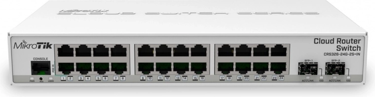 MikroTik Cloud Router Switch 24-ports GbE 2xSFP+
