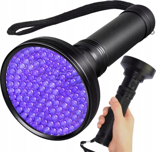 UV-lommelygte RENEW FORCE med 100 LED-dioder