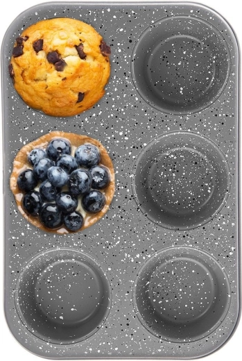 Granitmuffinform GRANDE, 6 stk.