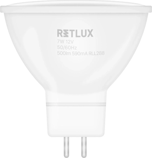 LED-reflektorpære RETLUX GU5,3 7 W 12 V varm hvid