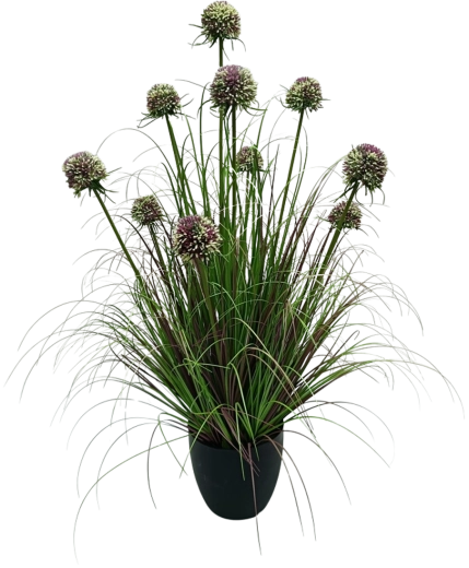 Kunstigt prydløg i potte, lilla, 90 cm Garden Line