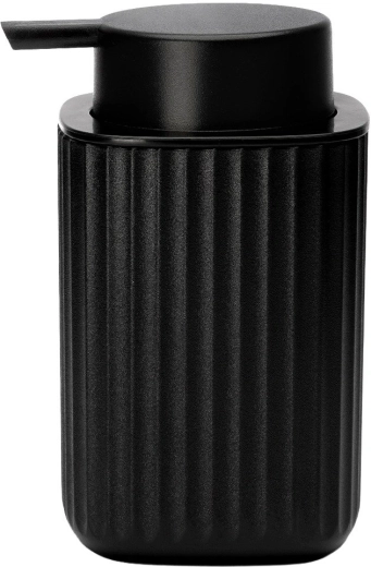 Elegant mat sort design med riller
