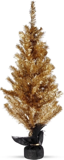 Guld bordjuletræ 90 cm