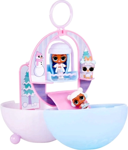 Magisk vinterscene i hver bold