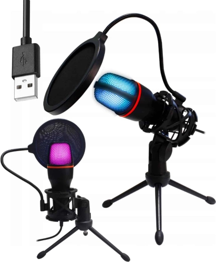 USB-tilslutning og RGB-belysning