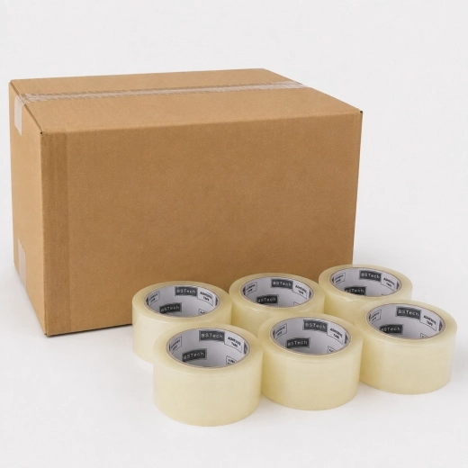 Gennemsigtig pakketape HOTMELT 48 mm × 66 yd - 1 stk.