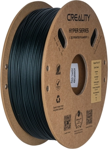 Filament creality hyper pla-cf mørkegrøn