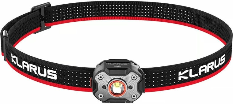 Letvægts pandelampe KLARUS HM3 670 lm med micro‑USB