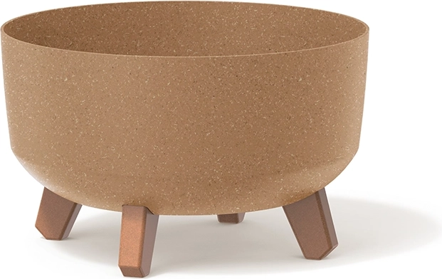 Urtepotteskjuler Gracia Low Eco Wood 28,5 cm – naturlig naturo