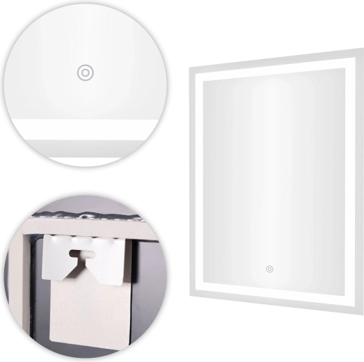 Touch-betjening med diskret baglys