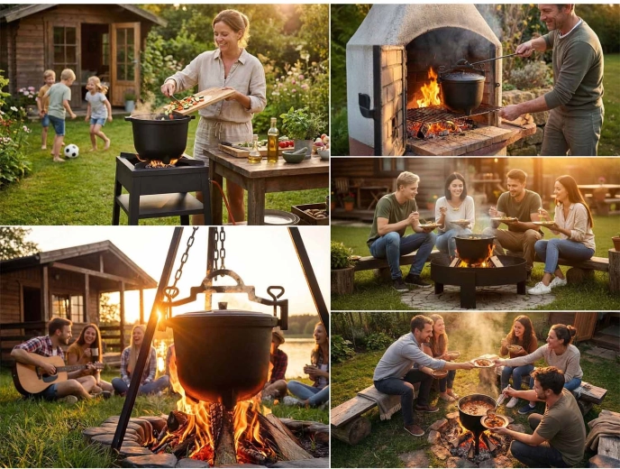 Tre måder at bruge den: stil den, hæng den op, kog på gas